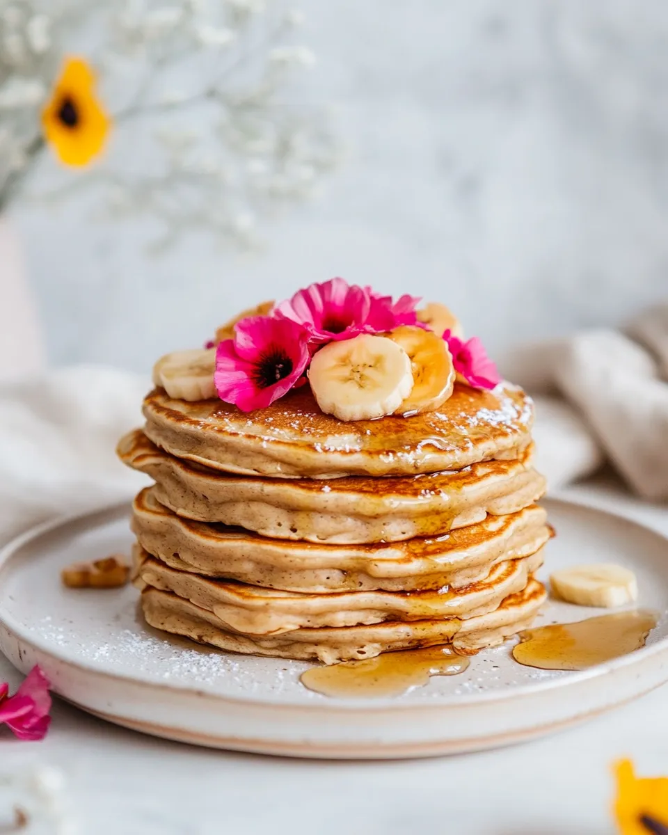 Tasty Healthy Vegan Pancakes dish photo