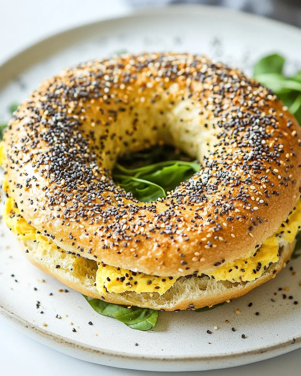 Homemade High-Protein Egg Bagel photo