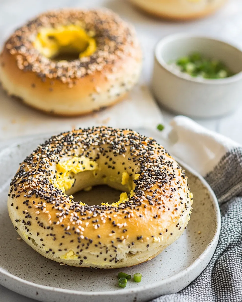 Easy High-Protein Egg Bagel image
