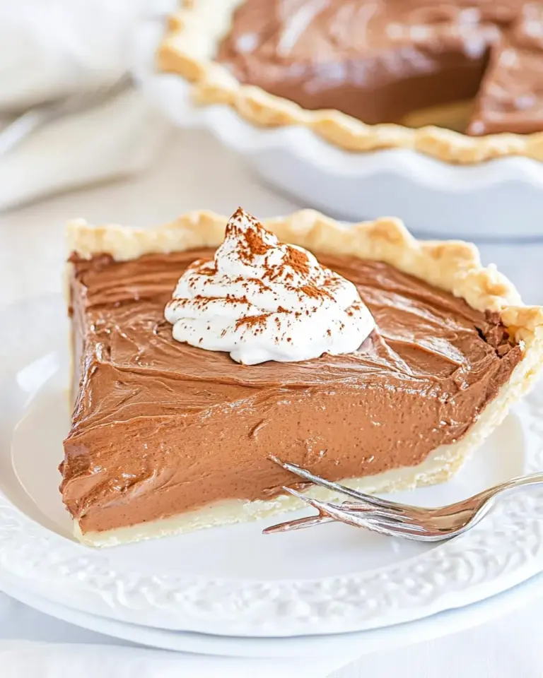 Homemade Chocolate Cream Pie photo
