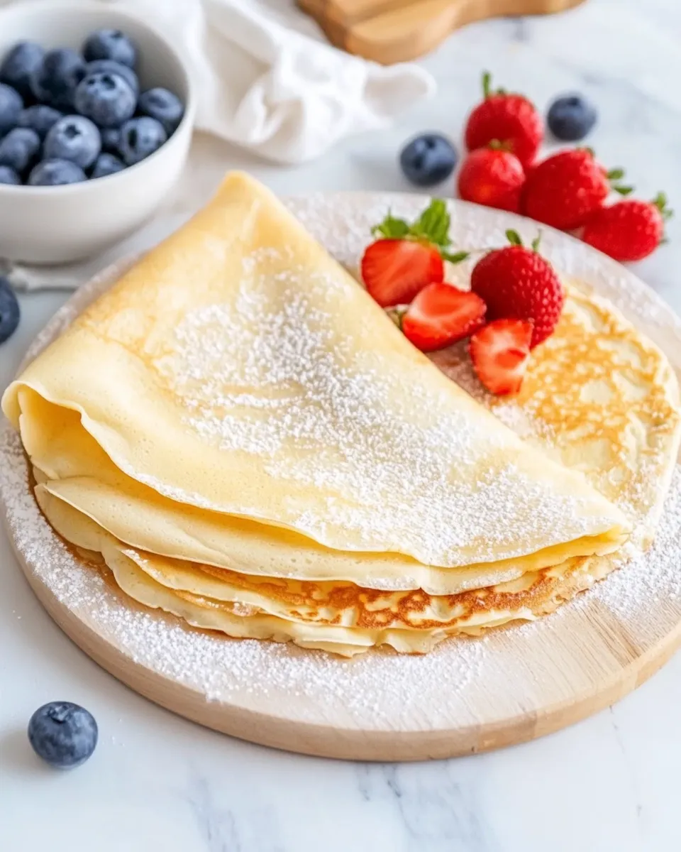 Classic Homemade Crepes recipe photo