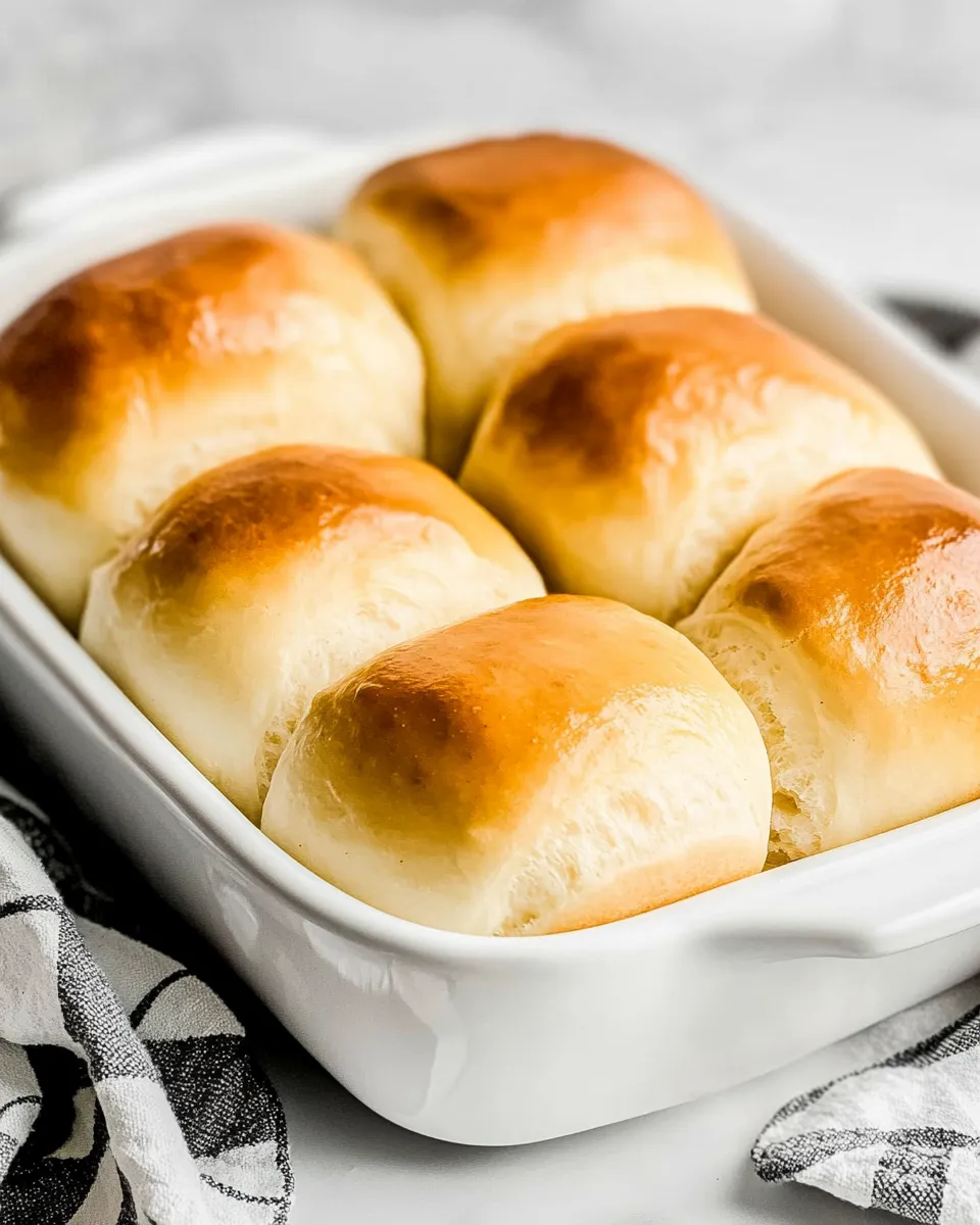 Delicious Homemade Dinner Rolls shot