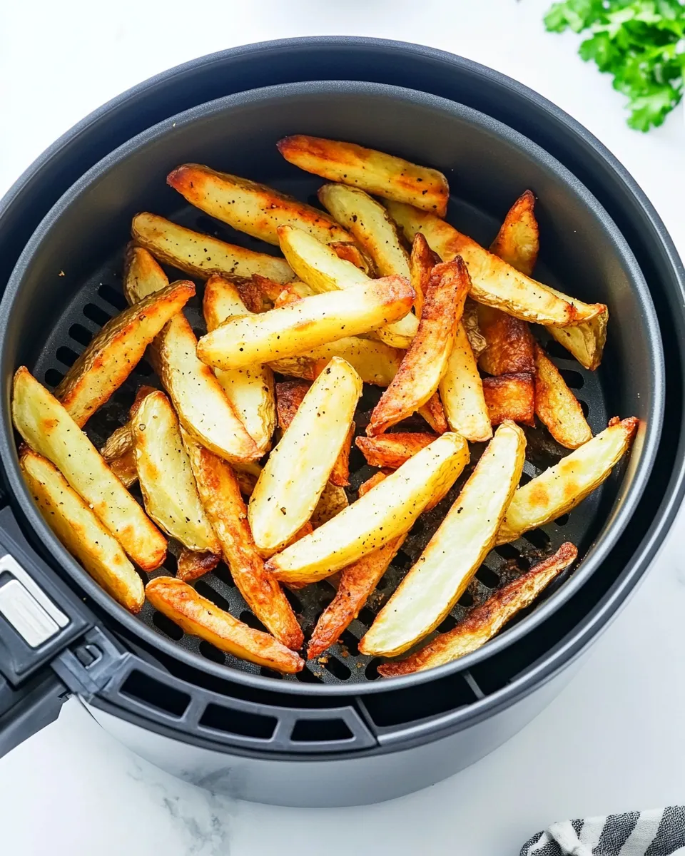 Delicious Homemade French Fries In Air Fryer image