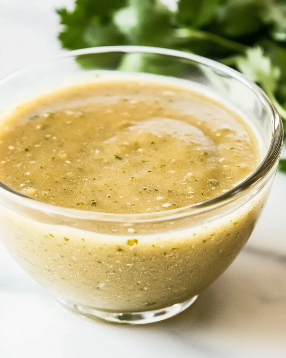 Quick Homemade Green Enchilada Sauce Recipe image