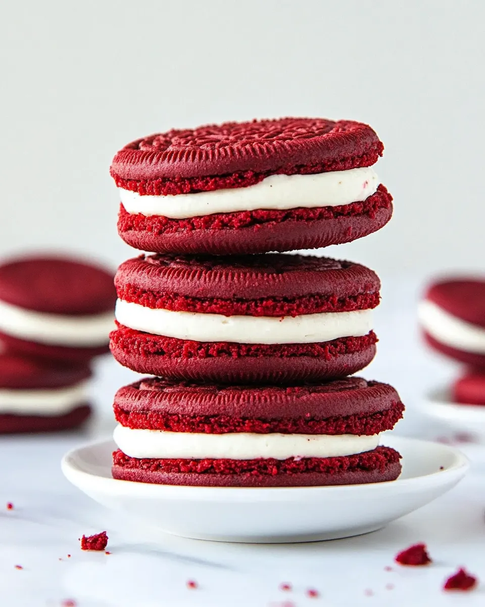 Homemade Red Velvet Oreos photo