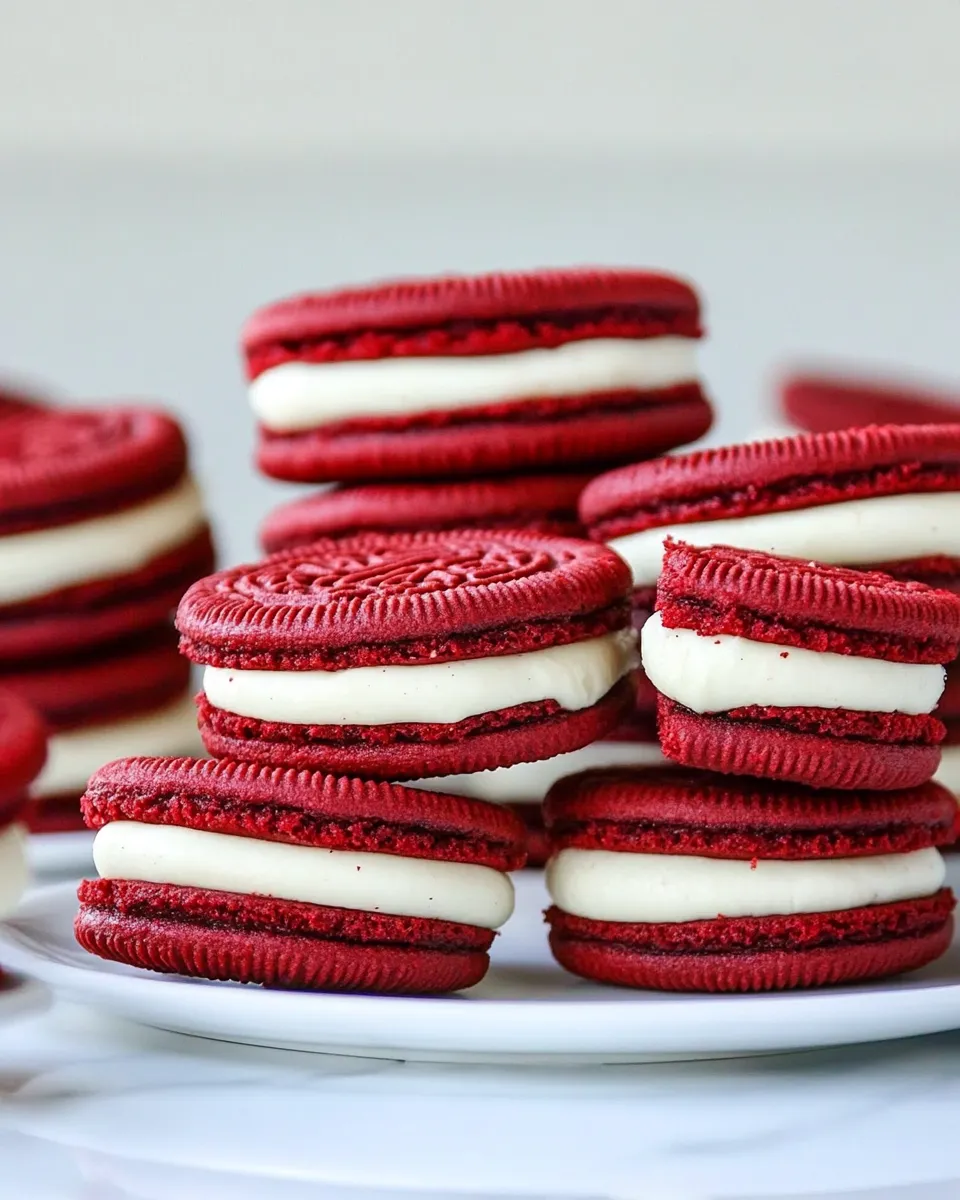 Tasty Homemade Red Velvet Oreos recipe photo