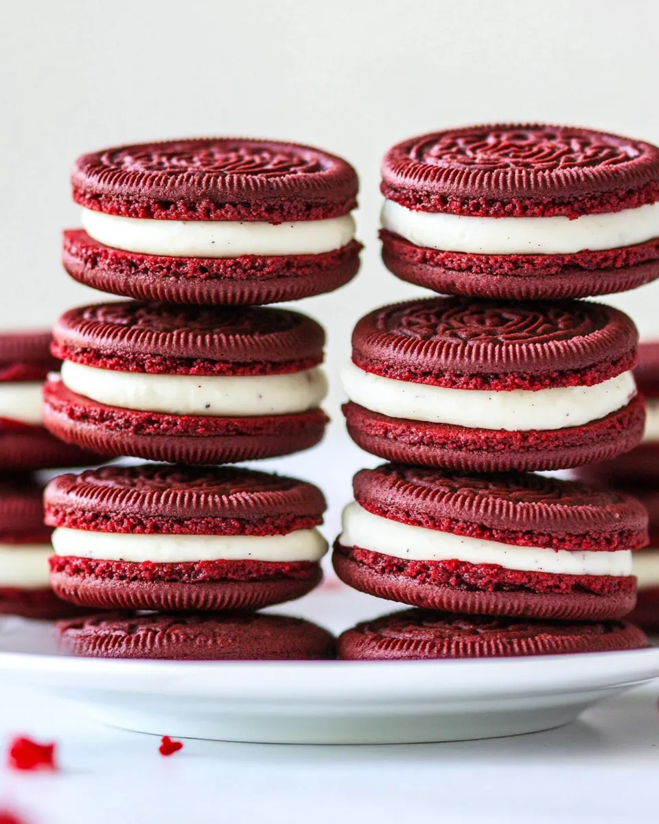 Best Homemade Red Velvet Oreos picture