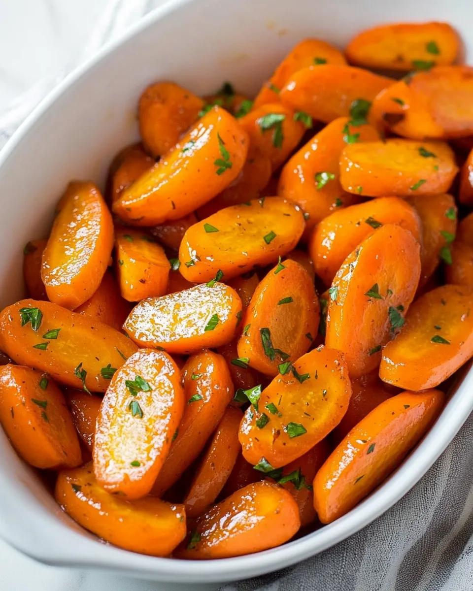 Easy Honey Glazed Carrots Recipe shot