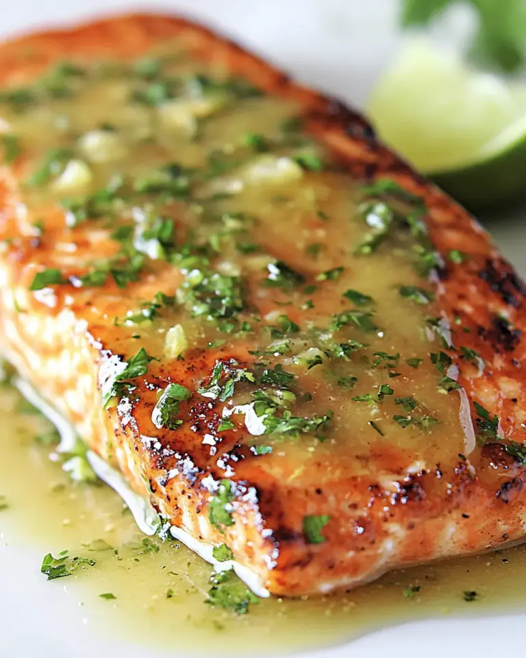 Easy Honey Glazed Salmon with Browned Butter Lime Sauce photo
