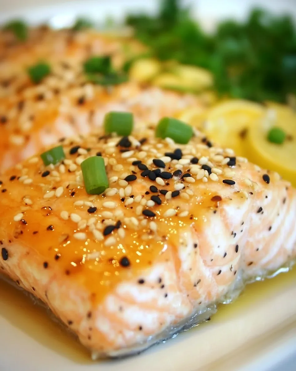 Delicious Honey Glazed Sesame Salmon dish photo
