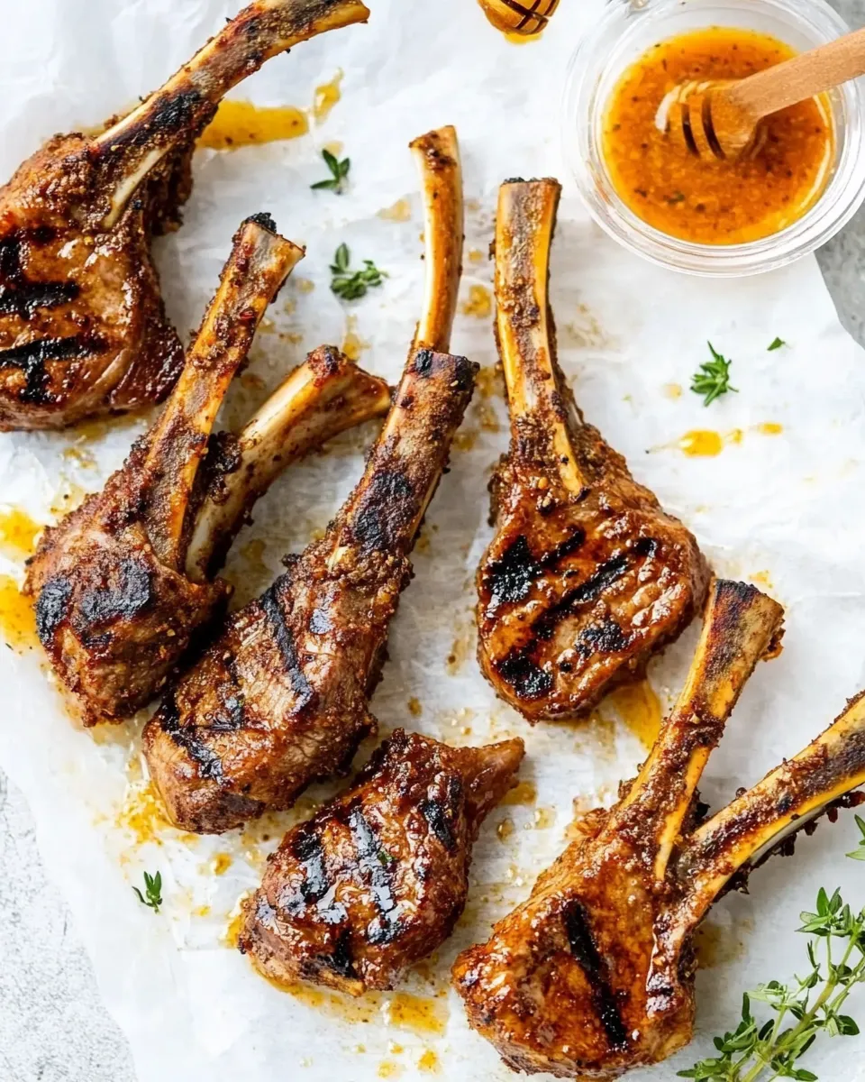 Easy Honey Jerk Lamb Chops recipe photo