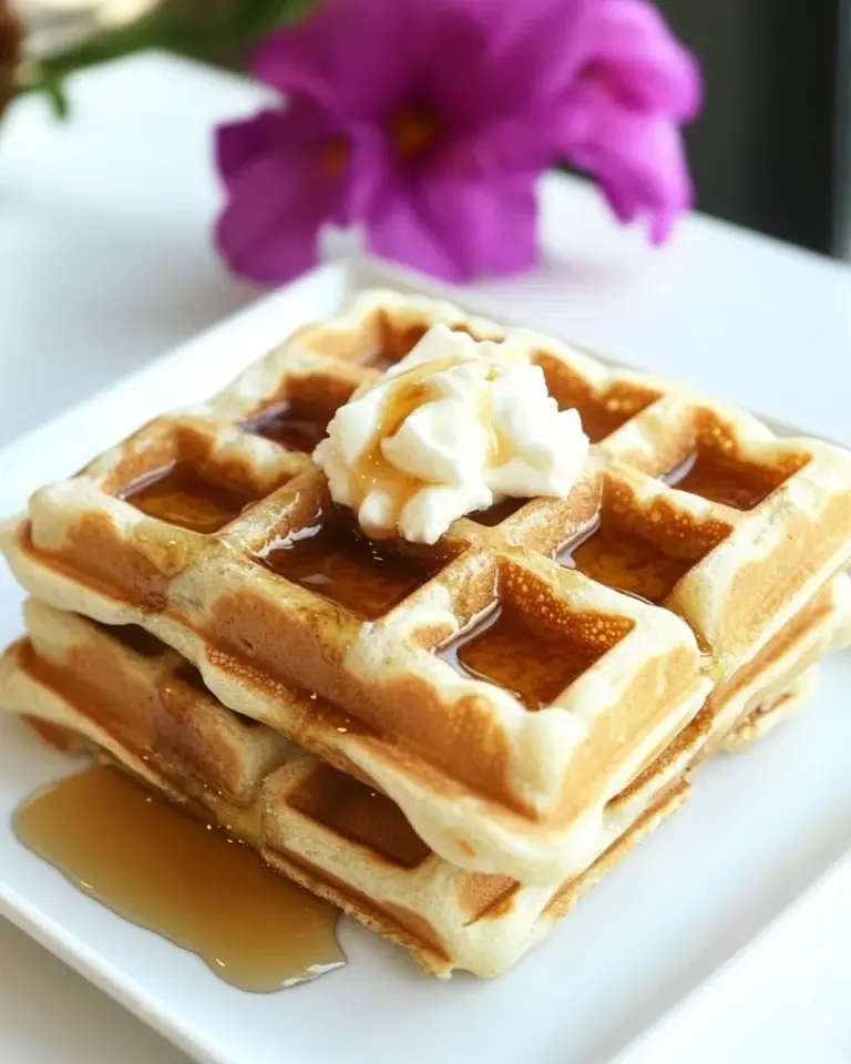 Homemade Honey Yogurt Waffles photo