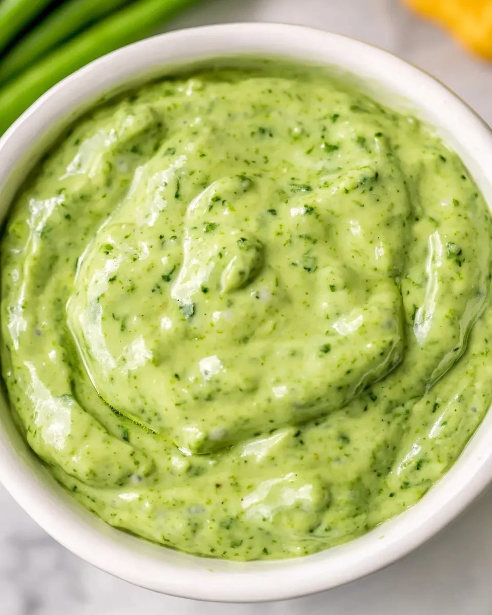 Delicious How To Make Green Goddess Dressing shot