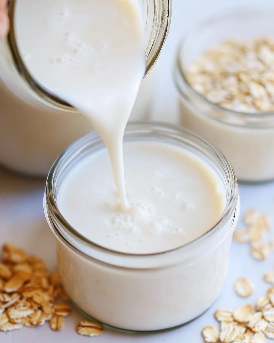 Delicious How To Make Oat Milk shot