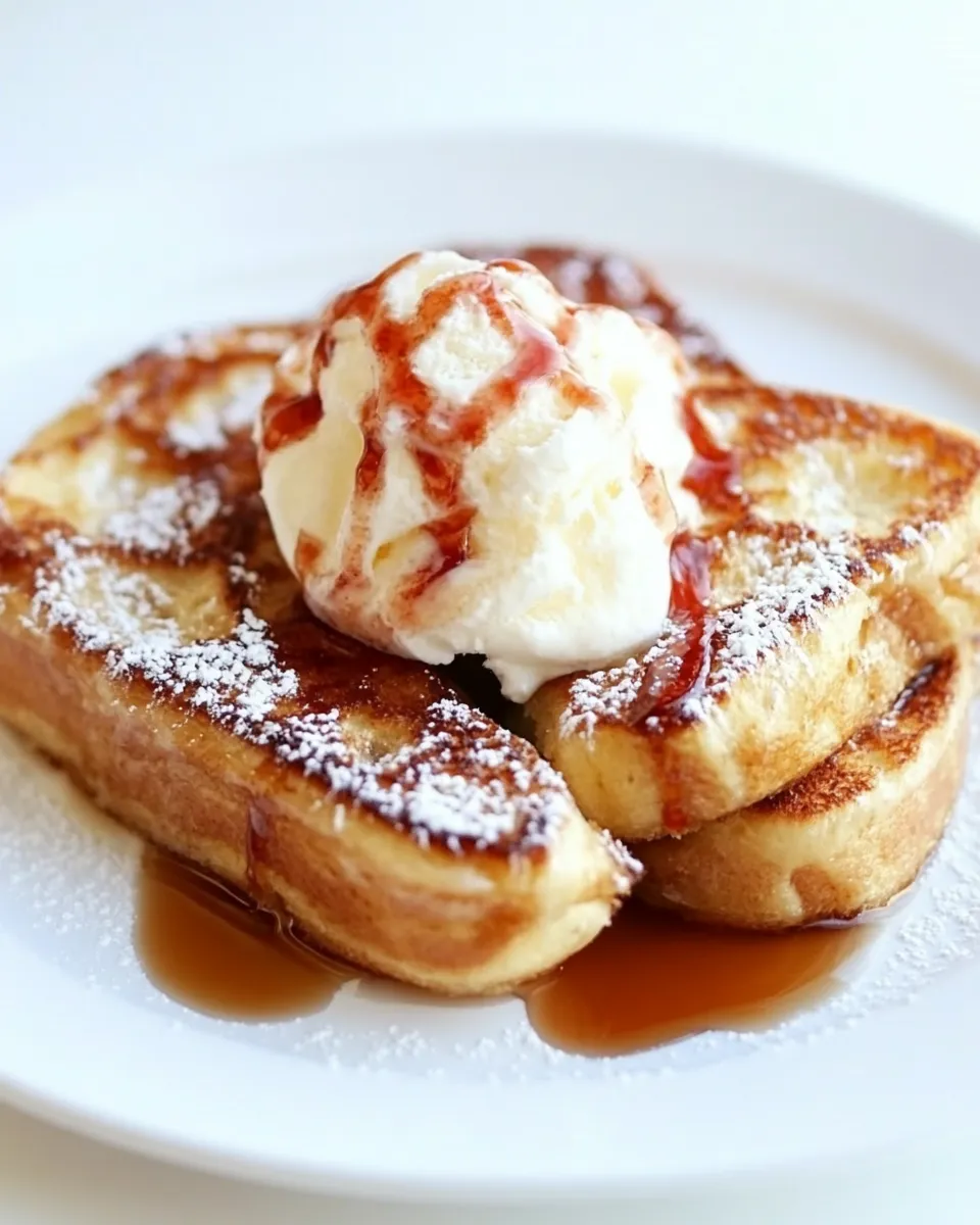 Easy Ice Cream French Toast recipe photo