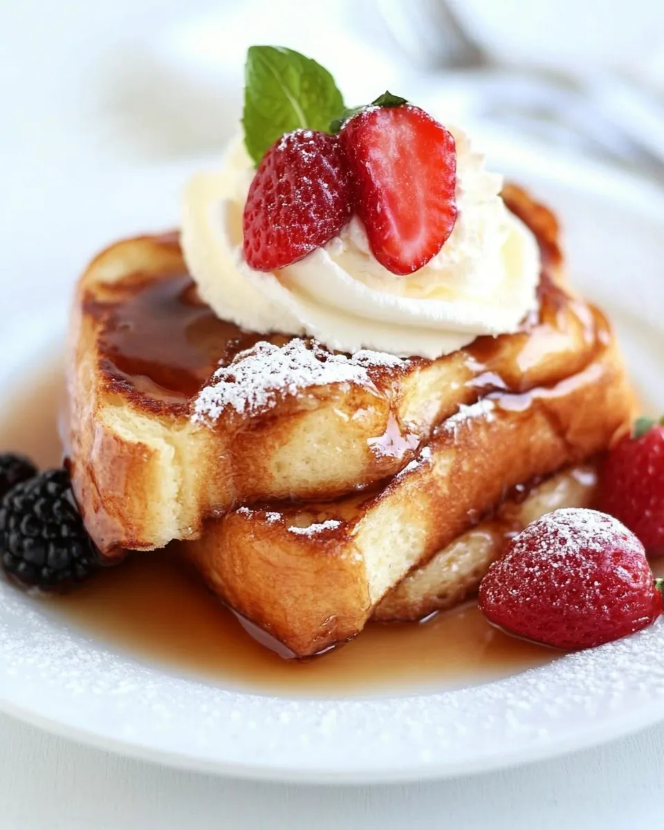Delicious Ice Cream French Toast shot