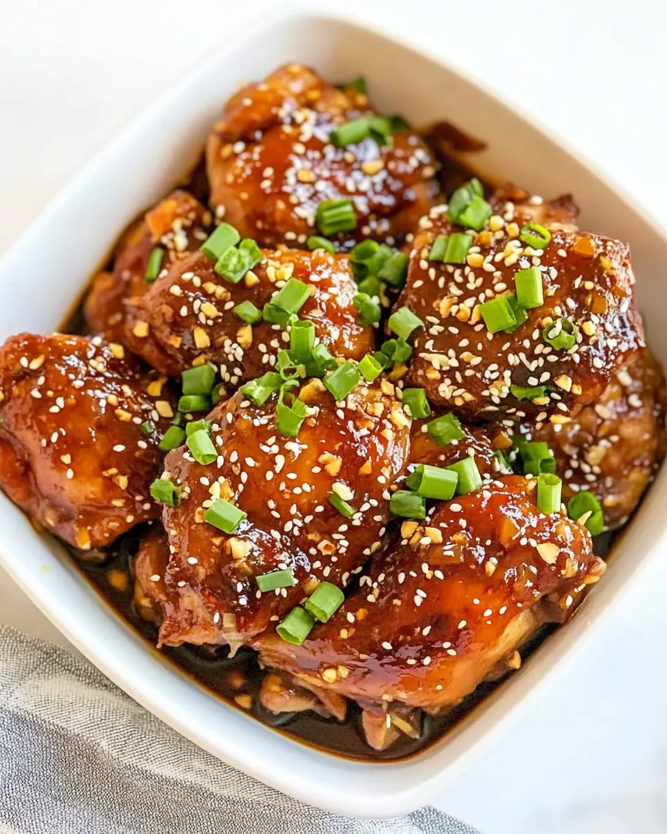 Delicious Instant Pot Asian Chicken Thighs image