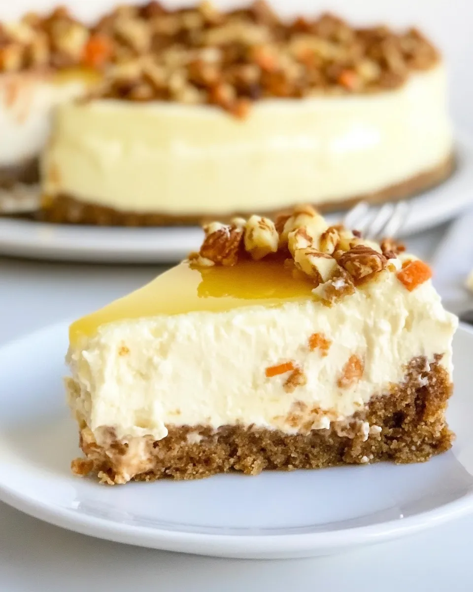 Homemade Instant Pot Carrot Cake Cheesecake photo