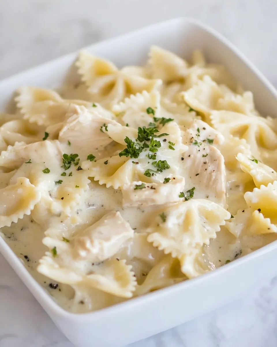 Quick Instant Pot Chicken Alfredo Pasta recipe photo