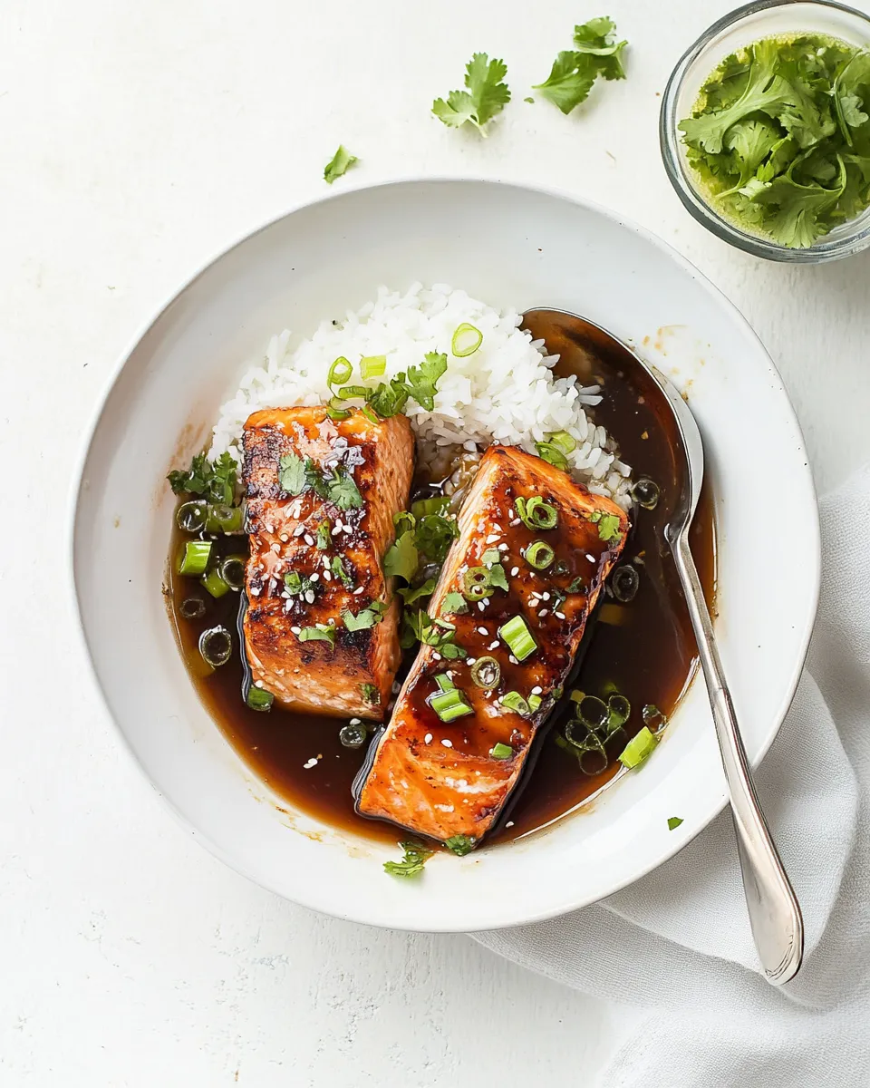 Easy Instant Pot caramel salmon photo
