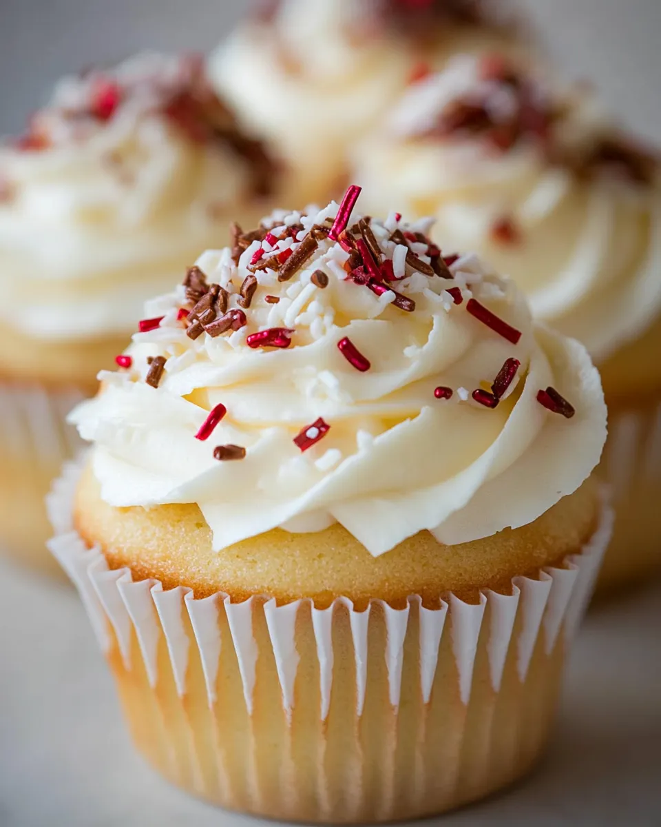 Classic Italian Cream Cupcakes image