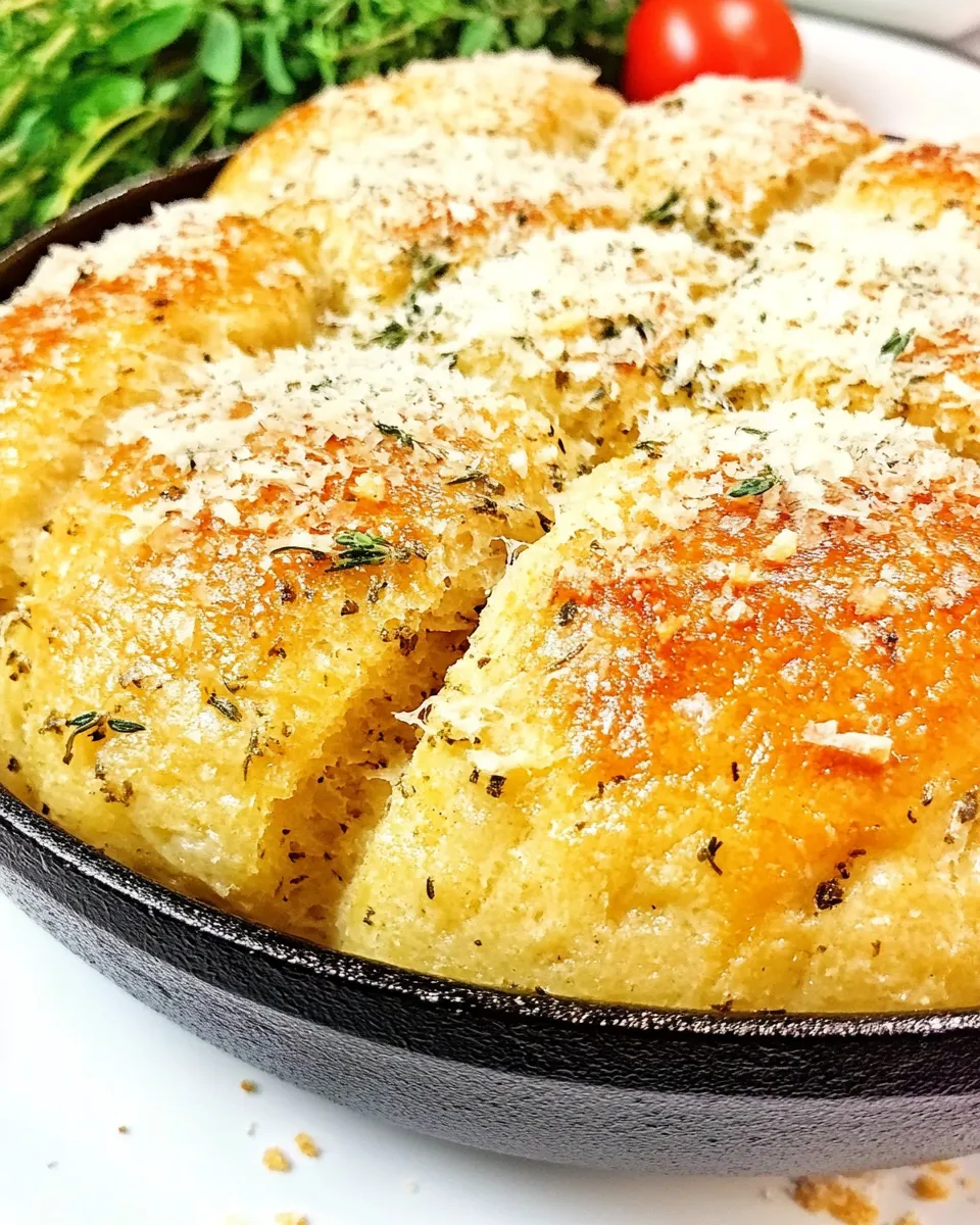 Easy Italian Herb Skillet Bread recipe photo