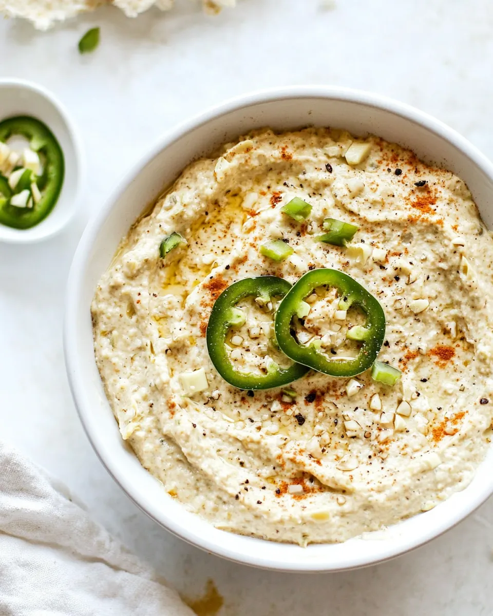Easy Jalapeno Artichoke Dip Recipe shot