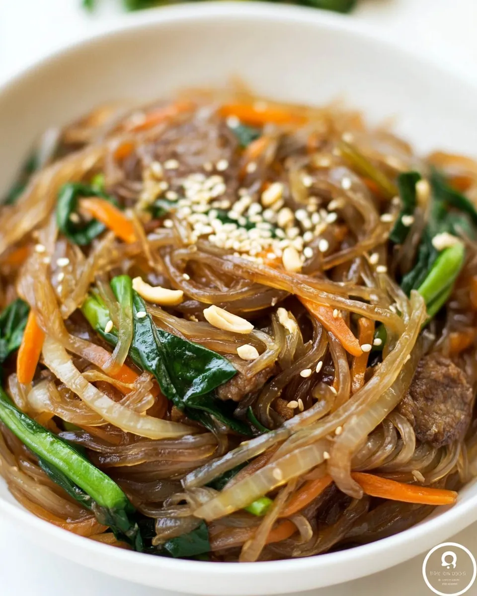 Homemade Japchae (Chap Chae) recipe photo