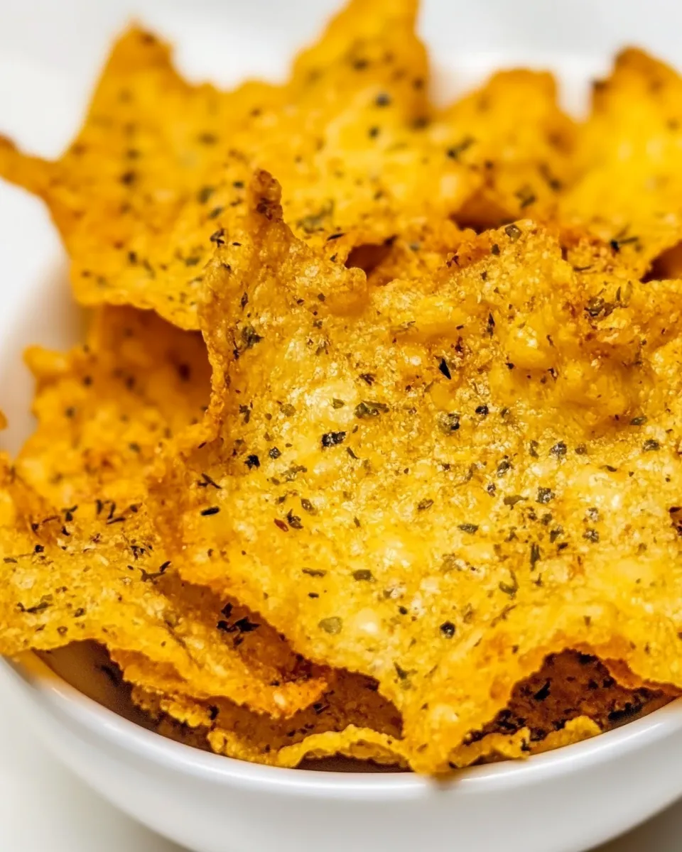Delicious Keto Cheese Chips shot