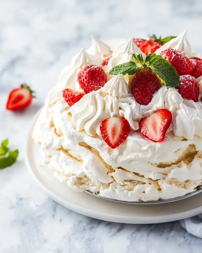 Homemade Keto Pavlova recipe photo
