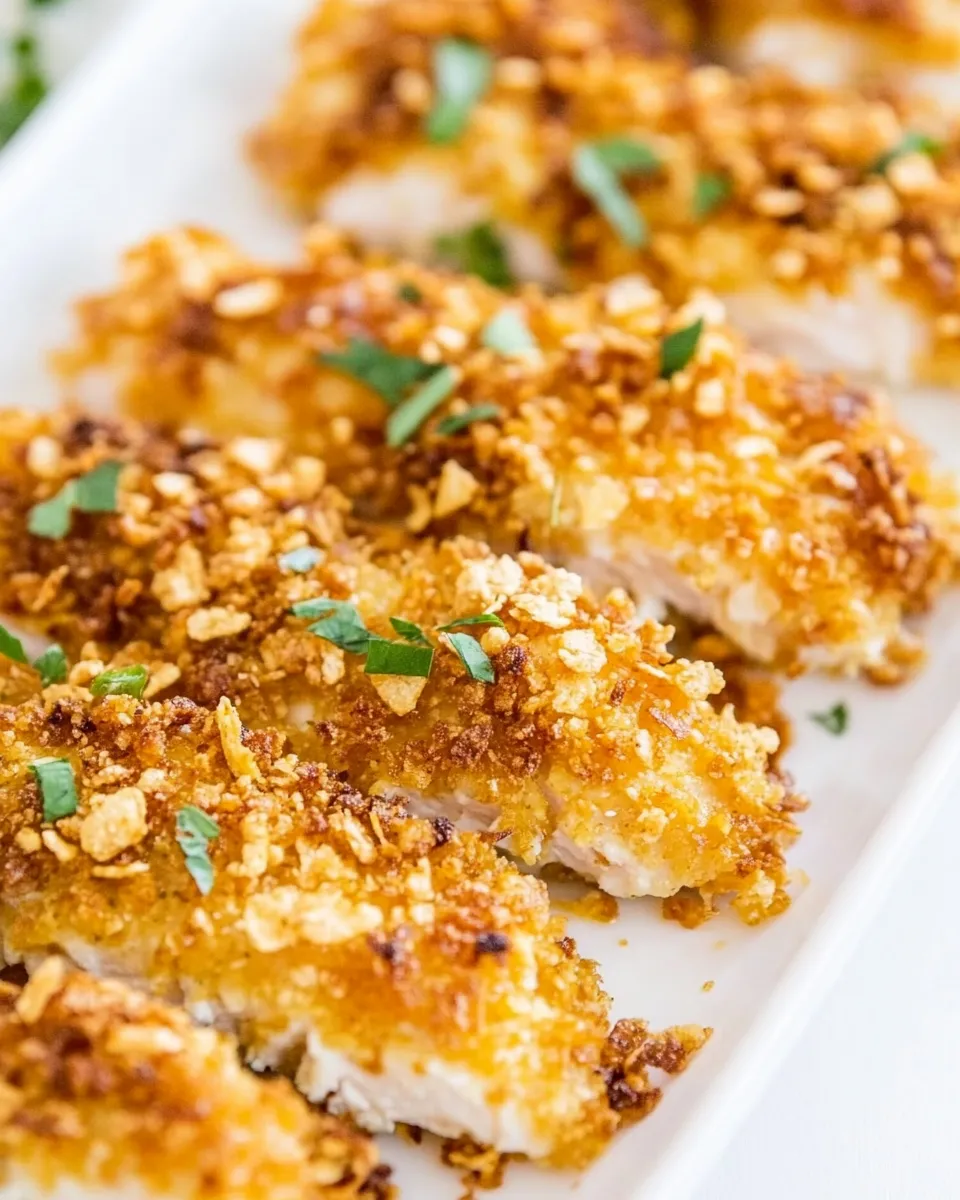 Delicious Kicked Up Cornflake Chicken image