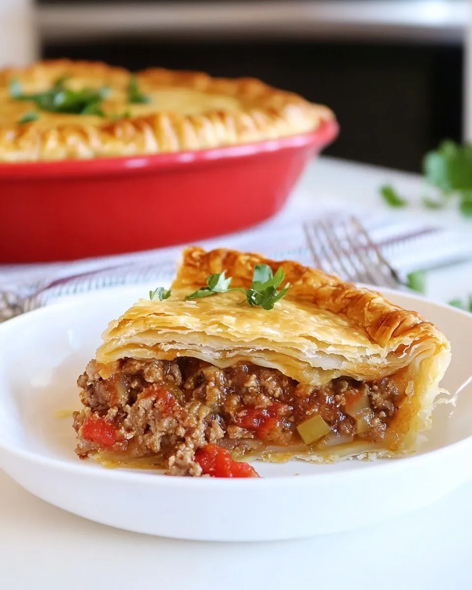 Easy Kobete Sephardic Savory Meat Pie recipe photo