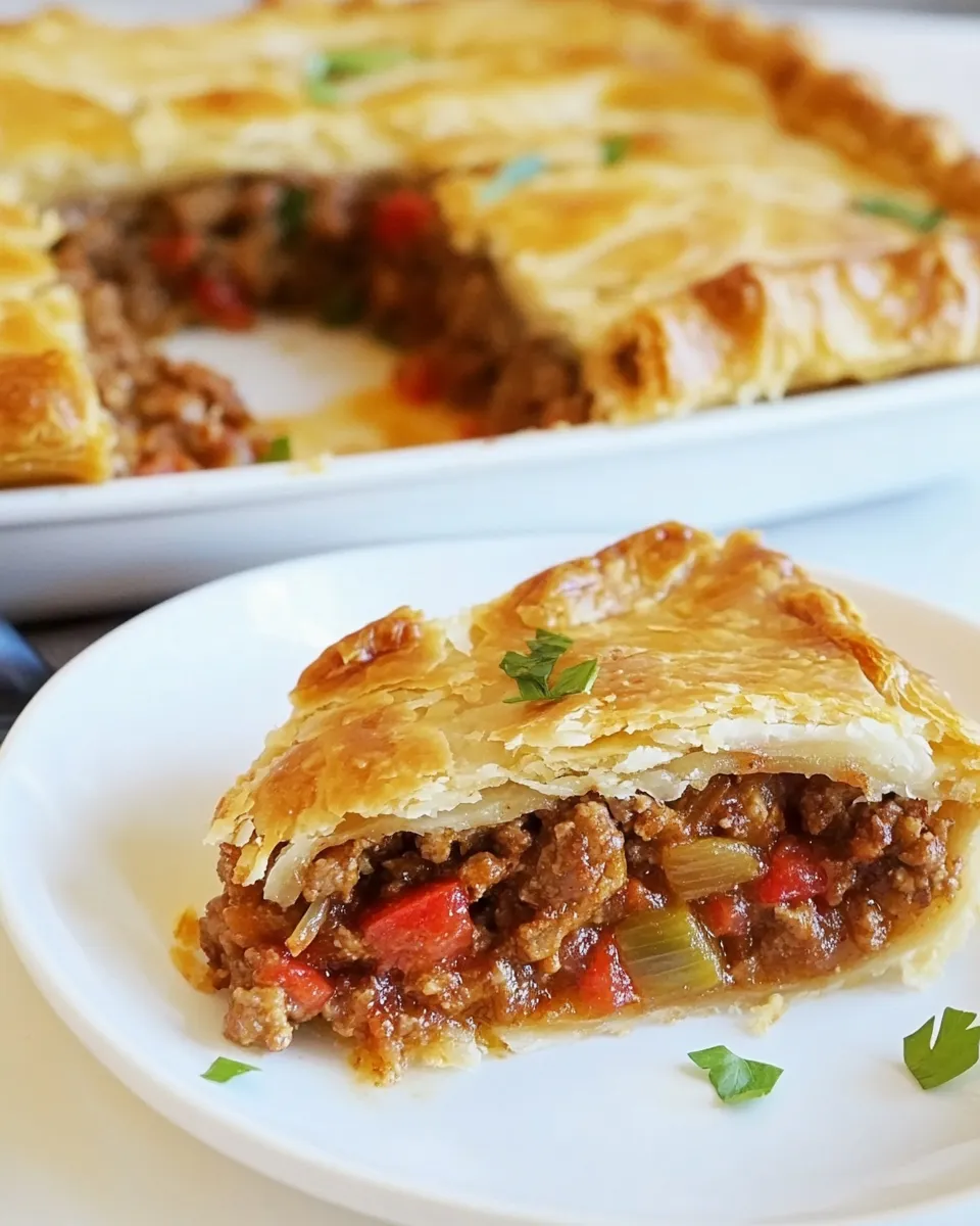 Classic Kobete Sephardic Savory Meat Pie shot