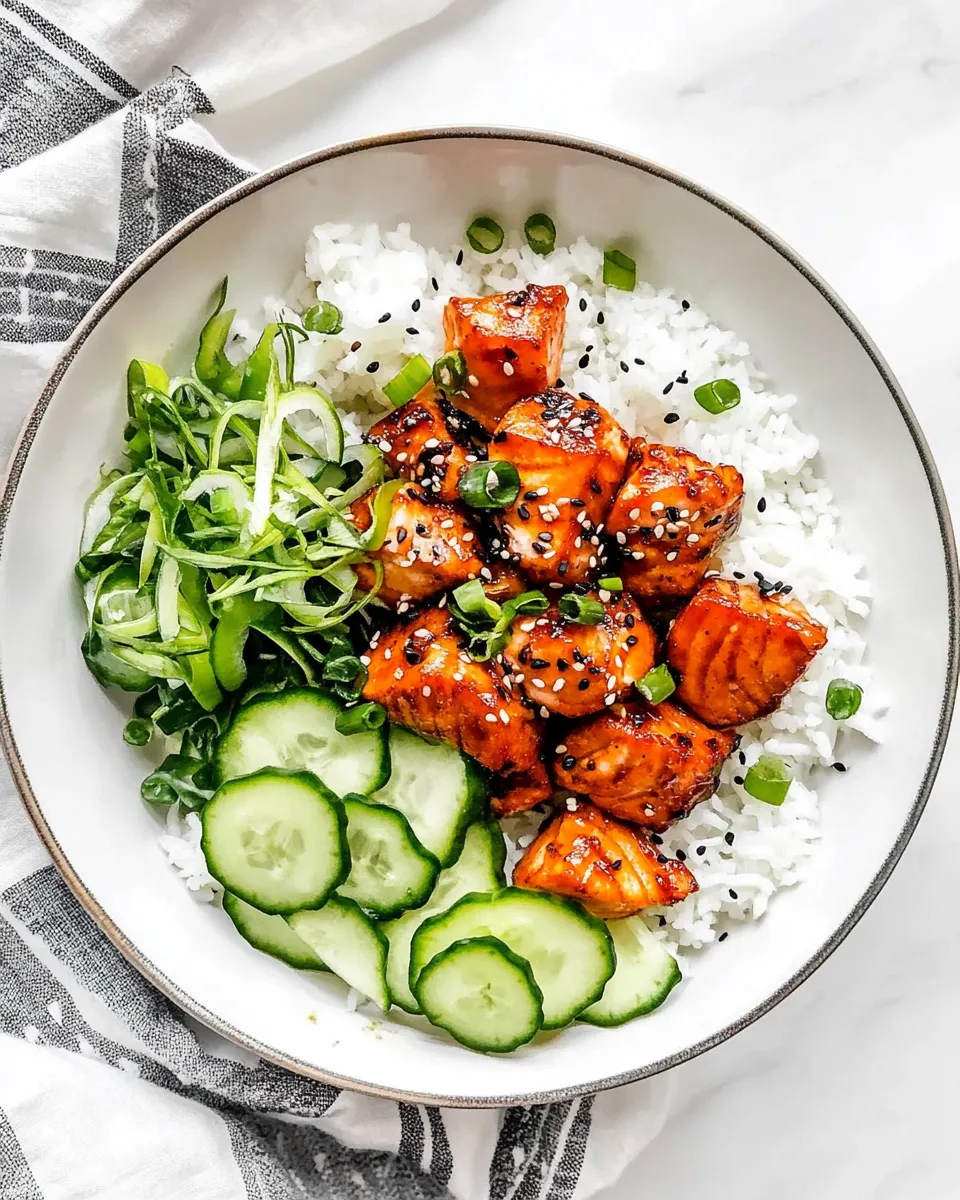 Easy Korean-Inspired Salmon Rice Bowl photo