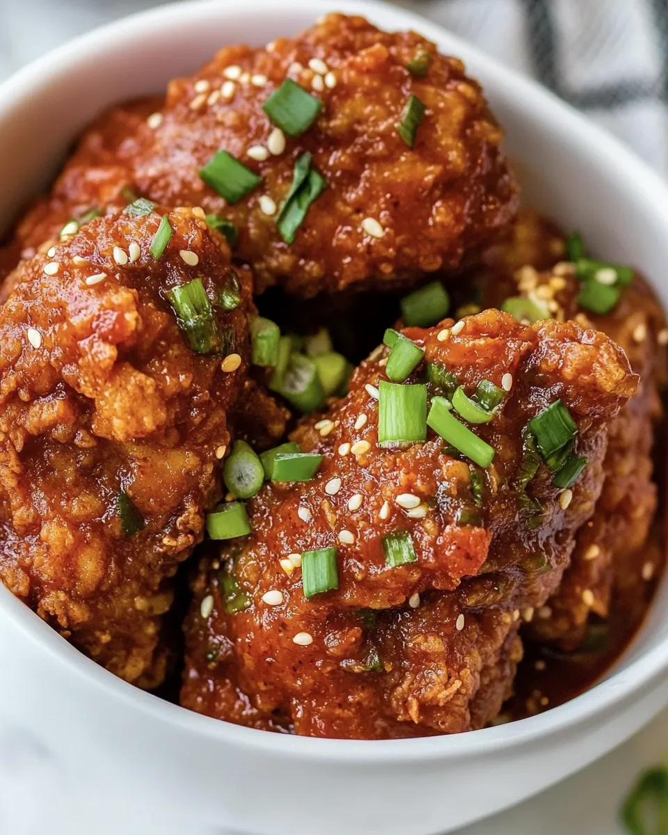 Delicious Korean Fried Chicken Sauce shot