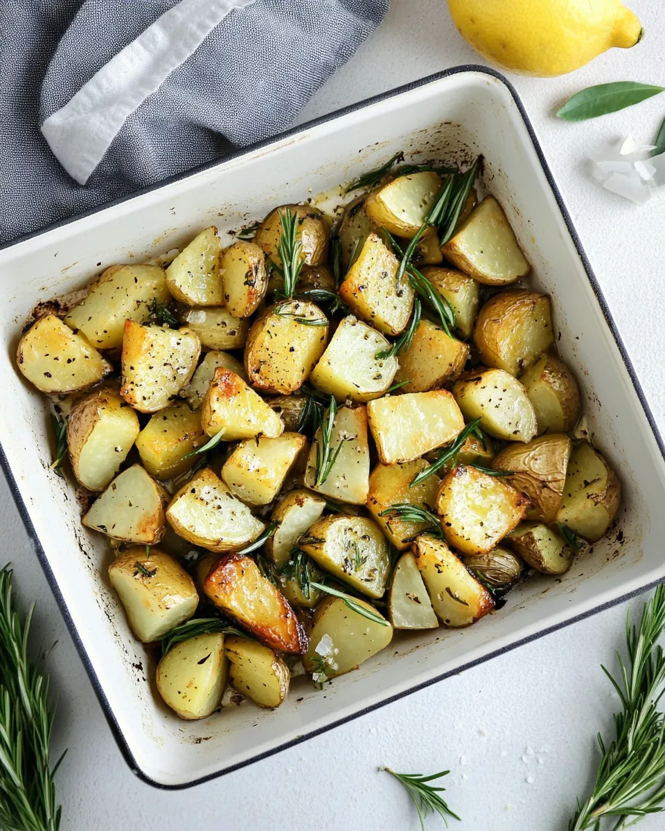 Healthy Lemon-Roasted Potatoes dish photo