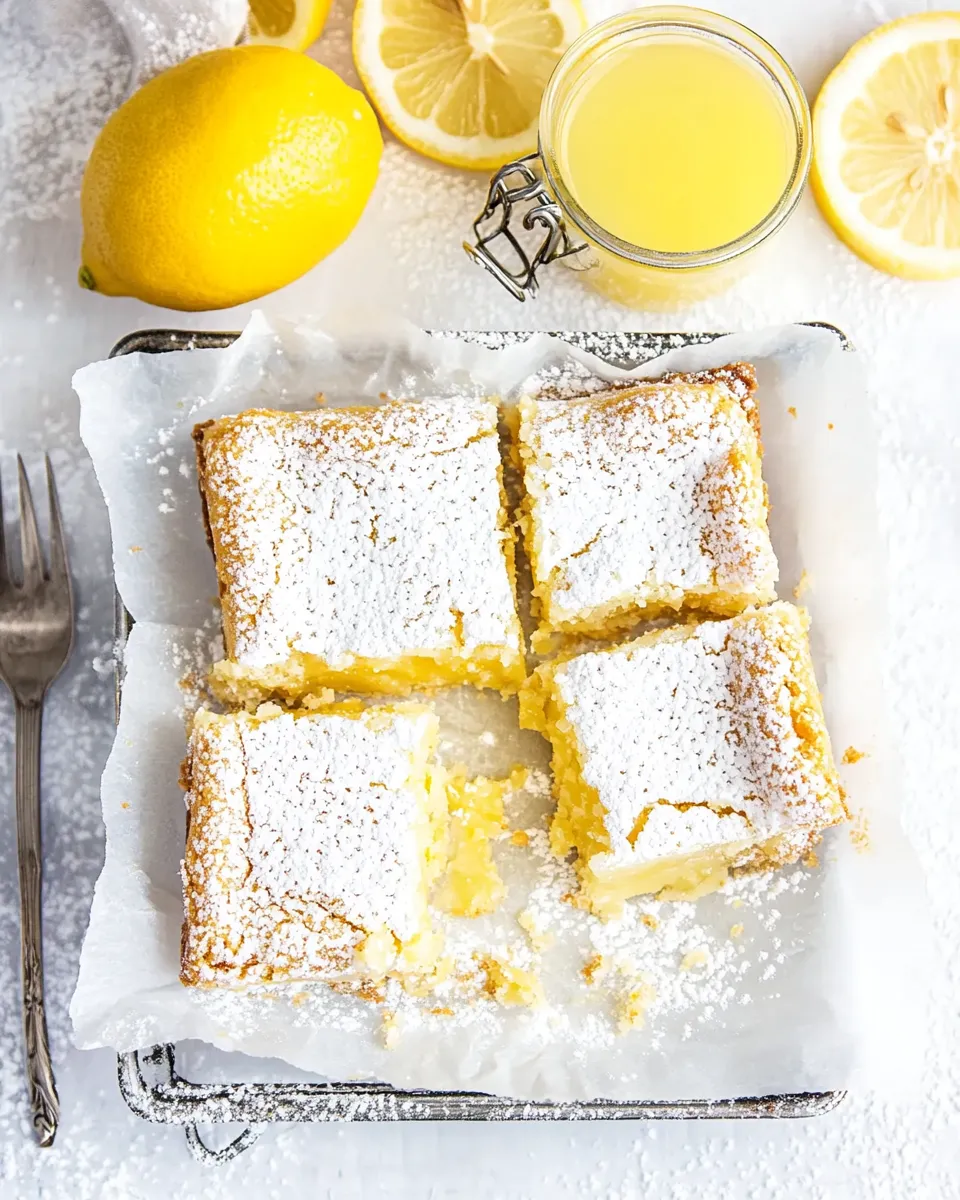 Classic Lemon Bars with Cake Mix image