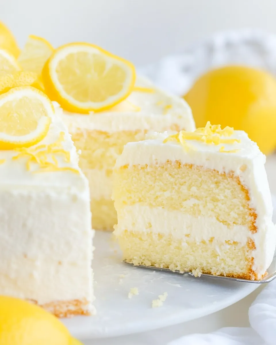 Classic Lemon Cheesecake Cake image