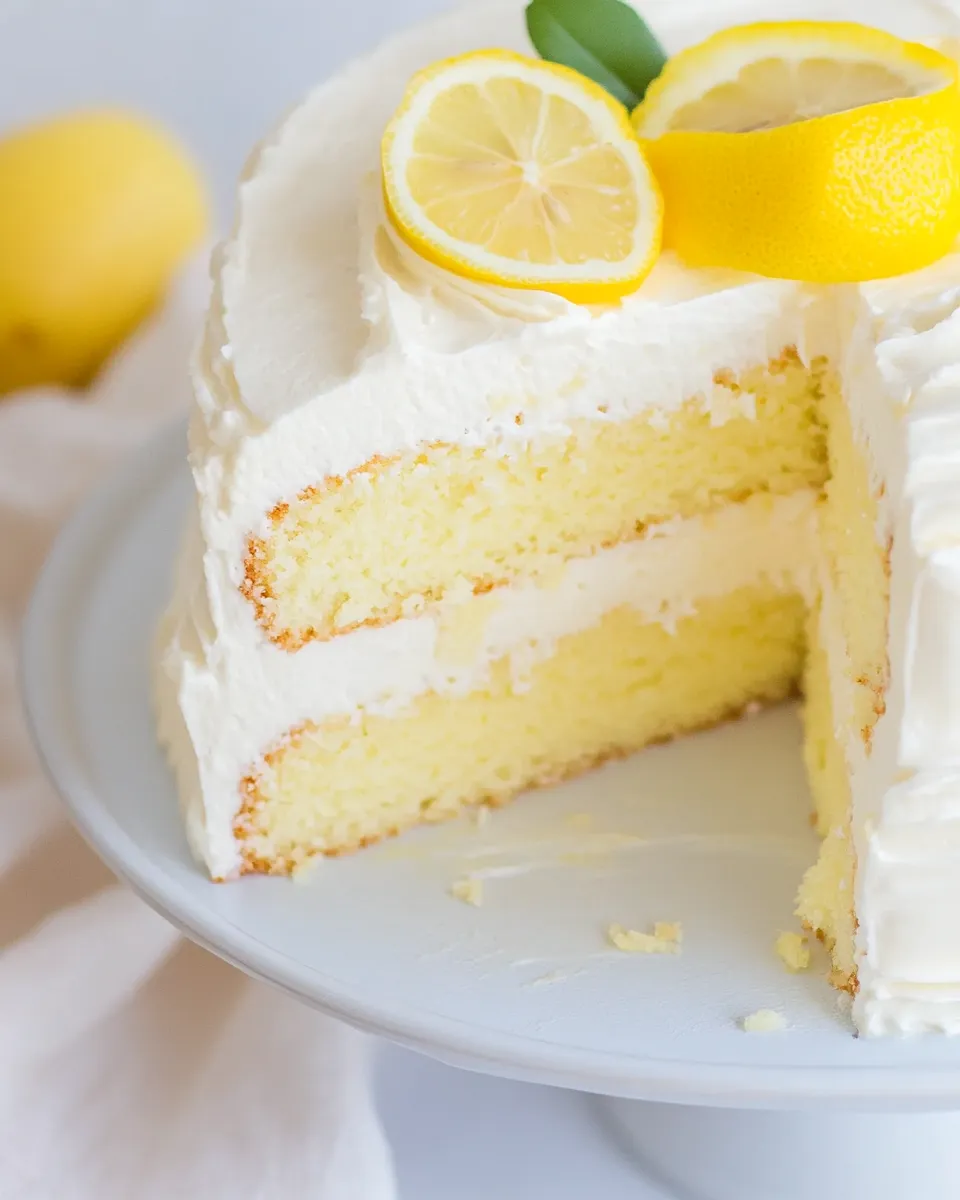 Easy Lemon Cheesecake Cake recipe photo