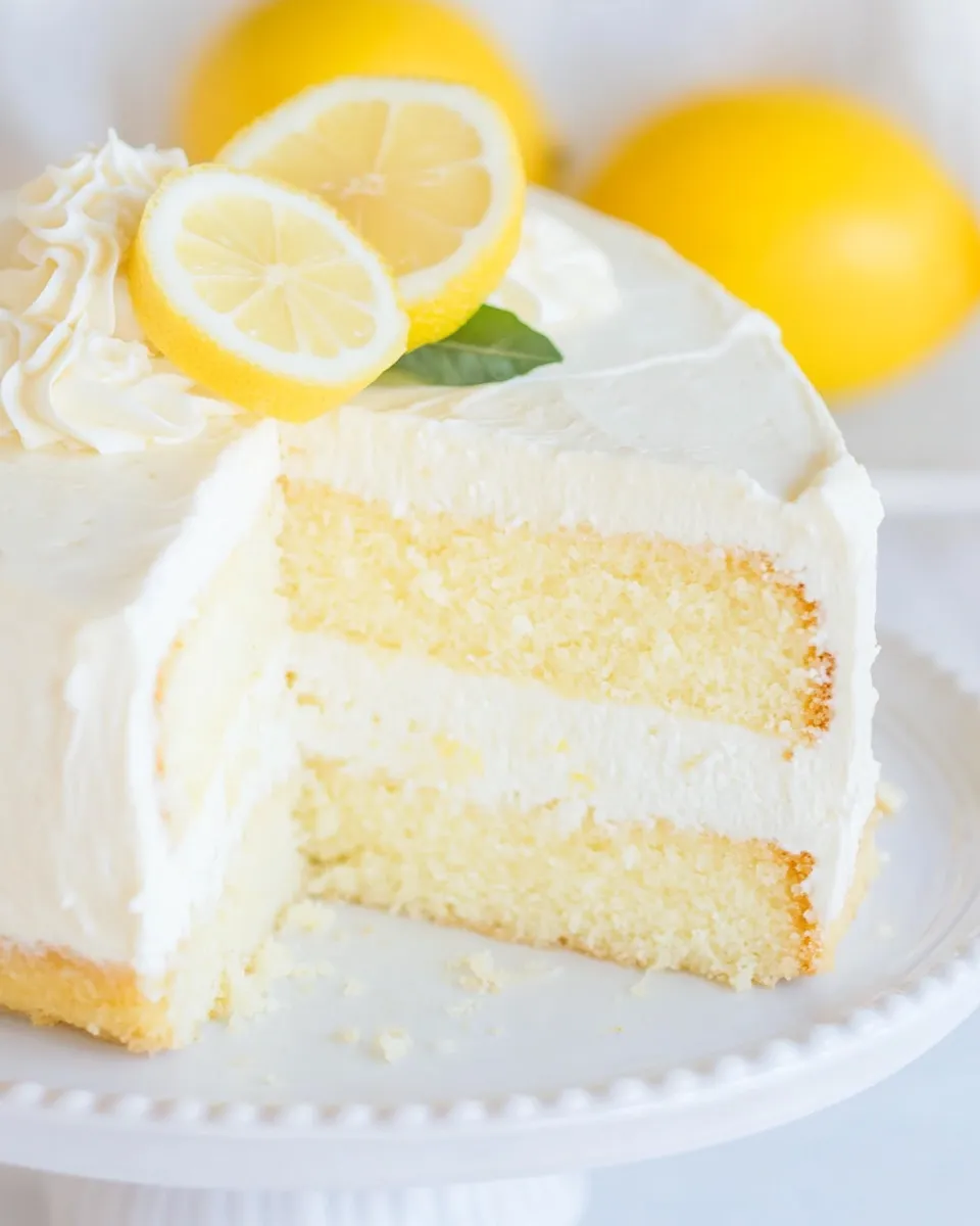Delicious Lemon Cheesecake Cake shot
