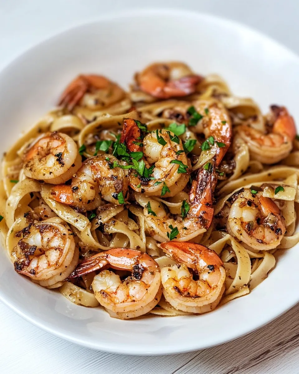 Classic Lemon Garlic Shrimp Pasta image