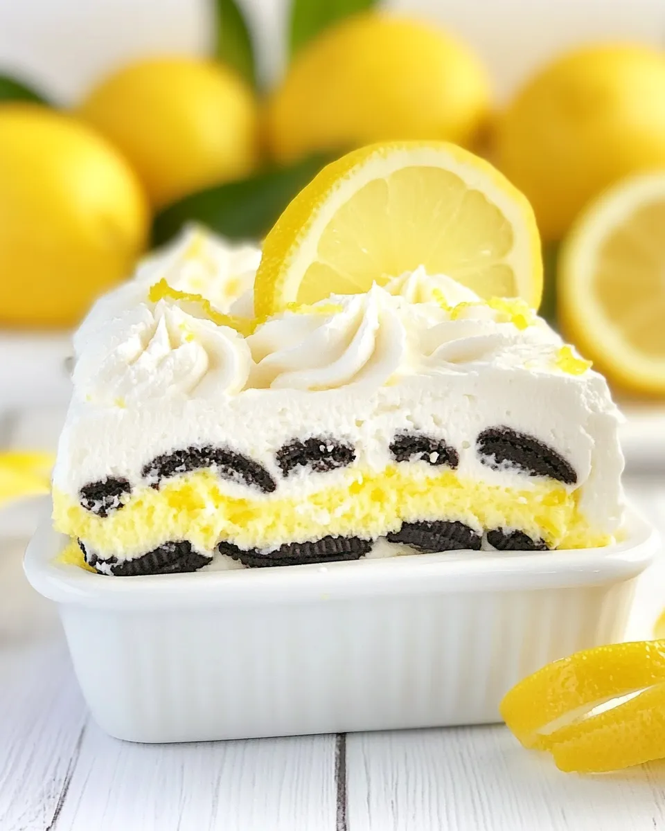 Delicious Lemon Oreo Dessert shot