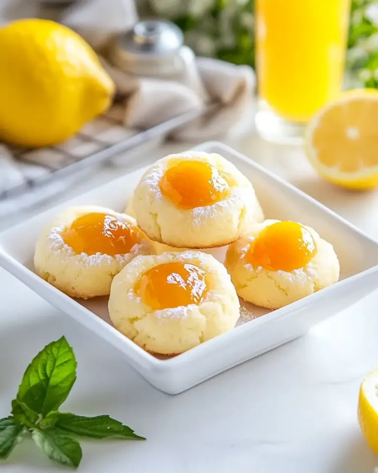 Homemade Lemon Thumbprint Cookies photo
