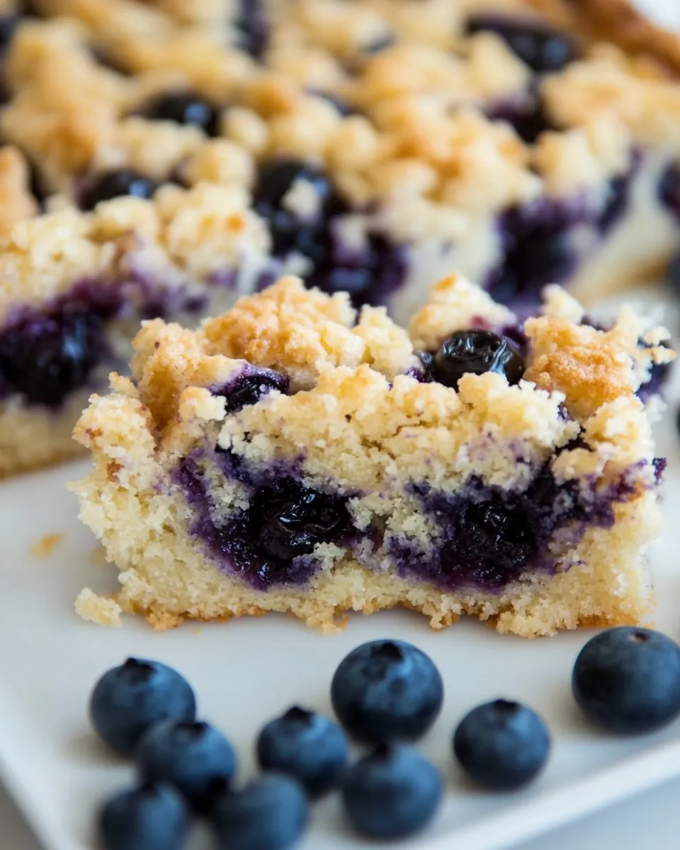 Delicious Lightened-Up Blueberry Coffee Cake image