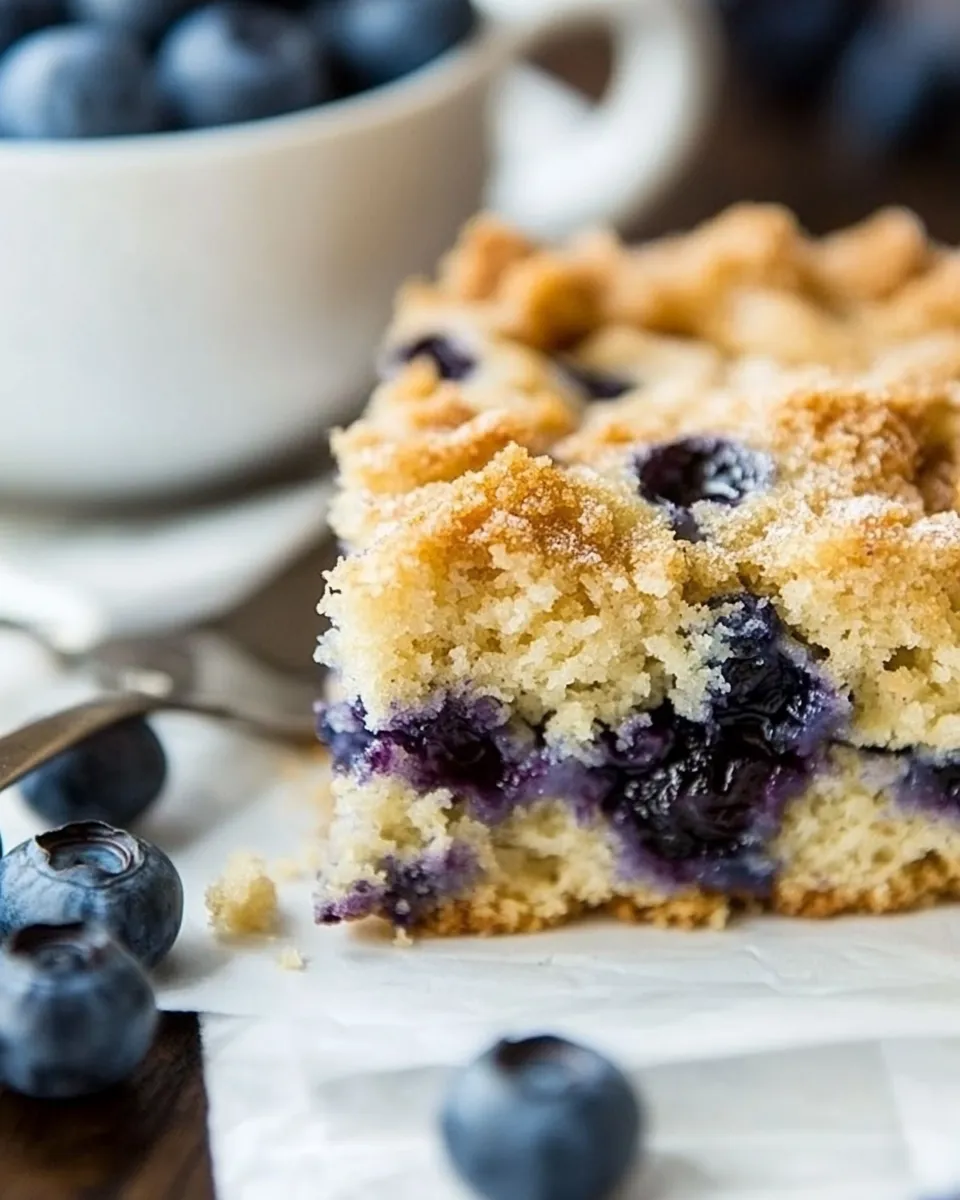Quick Lightened-Up Blueberry Coffee Cake recipe photo