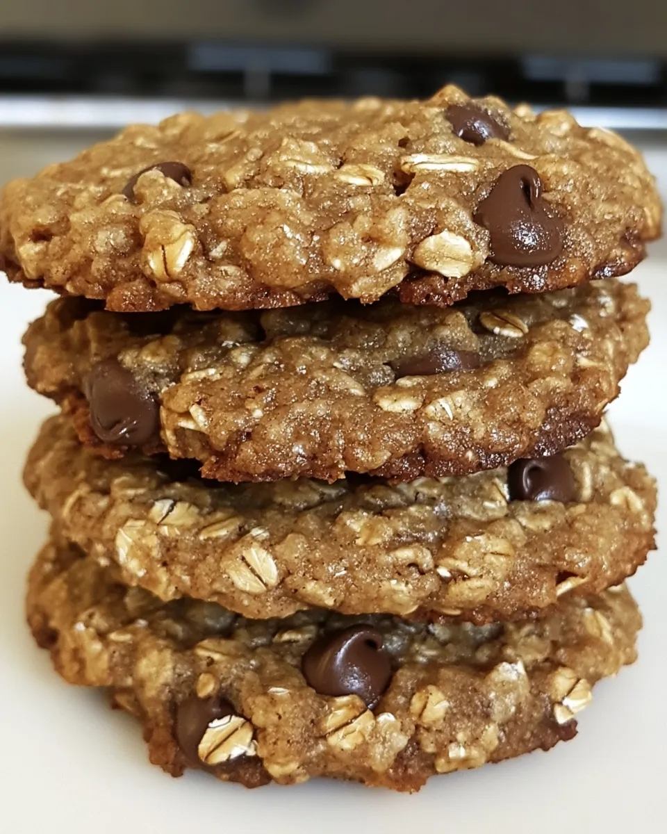 Homemade Low Fat Oatmeal Chocolate Chip Cookies photo