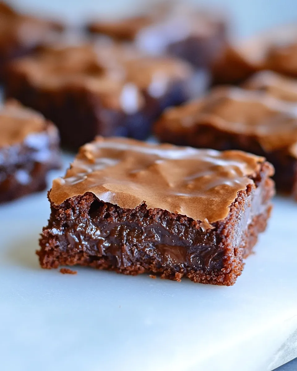 Delicious Lunch Lady Brownies shot