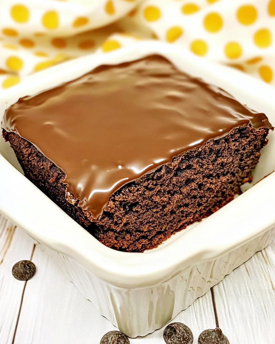Classic Lunch Lady Chocolate Cake image