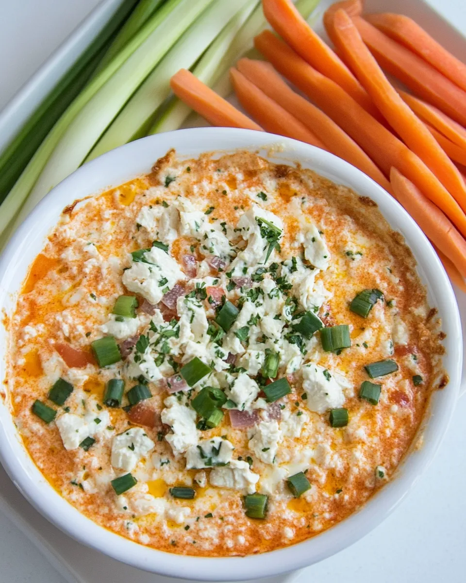 Classic Macro Friendly Buffalo Chicken Dip recipe photo