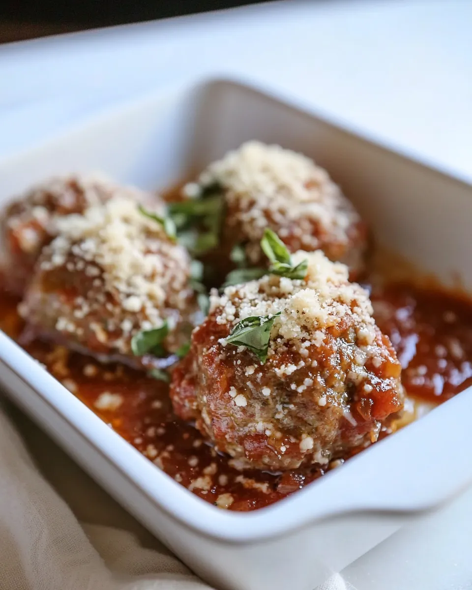 Classic Macro Friendly Meatball Parmesan shot
